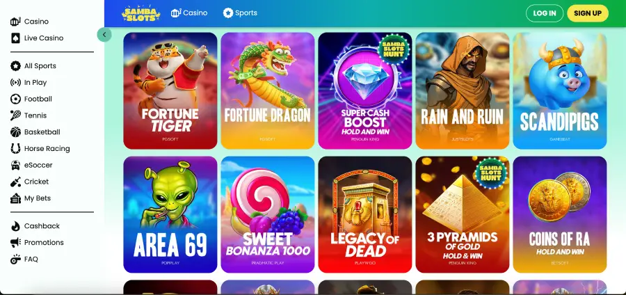Samba casino slot machines in the main lobby with more than 3000 games Samba casino slot machines in the main lobby with more than 3000 games