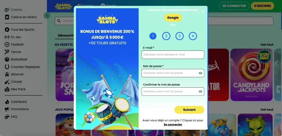 Casino navigation with Samba Slots App on smartphone Casino navigation with Samba Slots App on smartphone